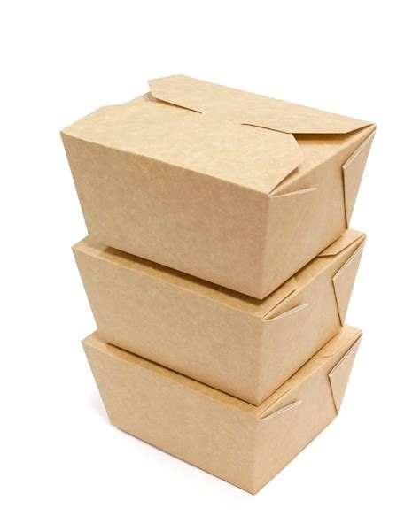 Контейнер бумажный Fold Box, Крафт, 600 мл - Boxbio.by