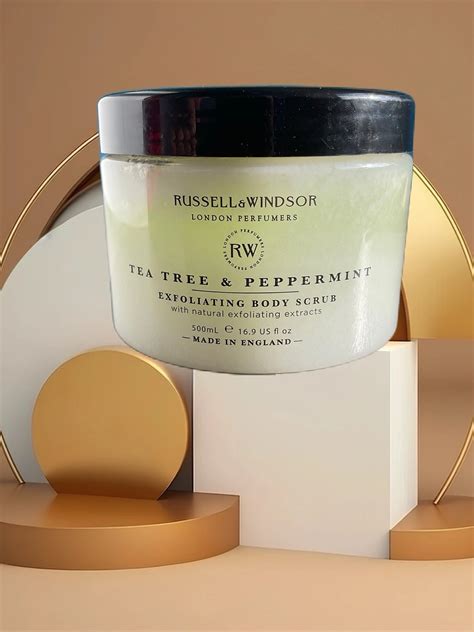 Russell & Windsor Exfoliating Body Scrub TEA TREE & PEPPERMINT 500ml