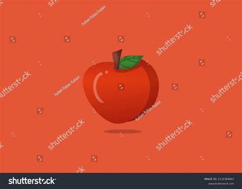 cute wallpaper apple cartoon flat illustration stock illustration