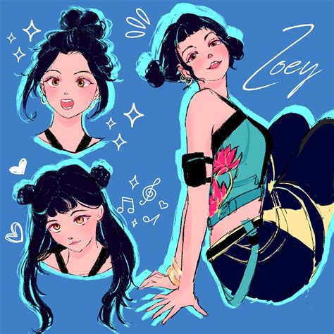 Zoey Hairstyle Kpop Demon Hunters