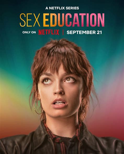 sex education season  reaches  climax   character posters