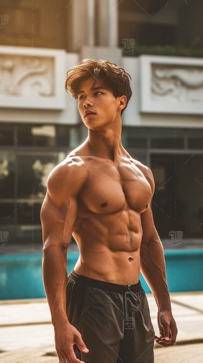 sculpted athletic physique image fitness muscles athletic