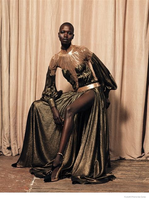 Nykhor Paul Wears Haute Couture for Flaunt by Pierre dal Corso