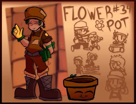 Humanized Flower pot PvZ by AndrickARTS on DeviantArt