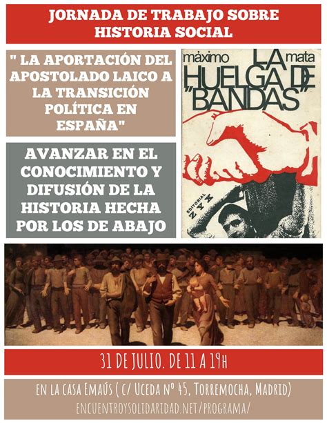Jornada de trabajo sobre historia social - Encuentro y solidaridad