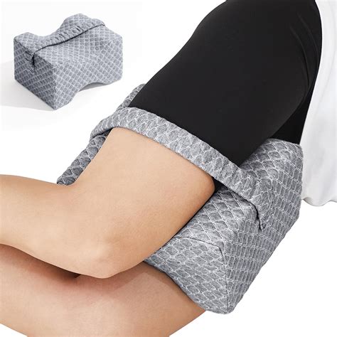 Knee Pillow for Side Sleepers and Back Pain Relief, Memory Foam Leg