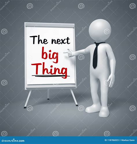 Business Man Presenting the Next Big Thing Stock Illustration