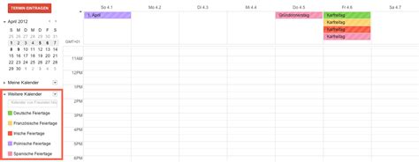 Google Kalender - Feiertage und Brückentage optimal nutzen