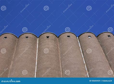 concrete grain elevator stock photo cartoondealercom