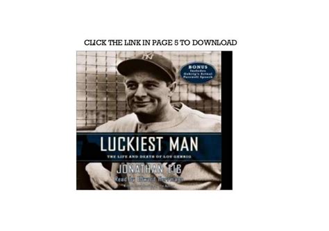 Get Luckiest man the life and death of lou gehrig Full Audiobook.