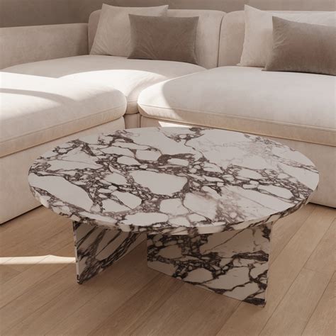 Dalia Calacatta Viola Round Coffee Table