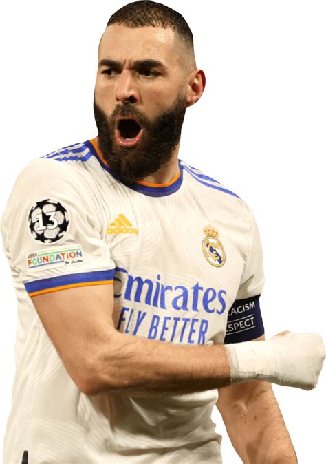 Karim Benzema Real Madrid football render - FootyRenders