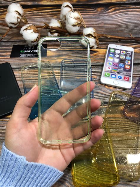 Купить Чехол iPhone 7, 8 (4.7) силиконовый прозрачный (зеленый) в ...