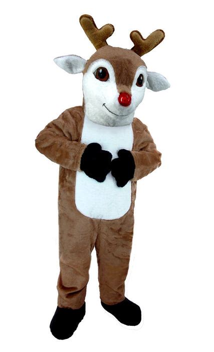 Rudolph the Red Nosed Reindeer Mascot Costume for Christmas! Rudolf Reindeer T0263 MaskUS — The ...