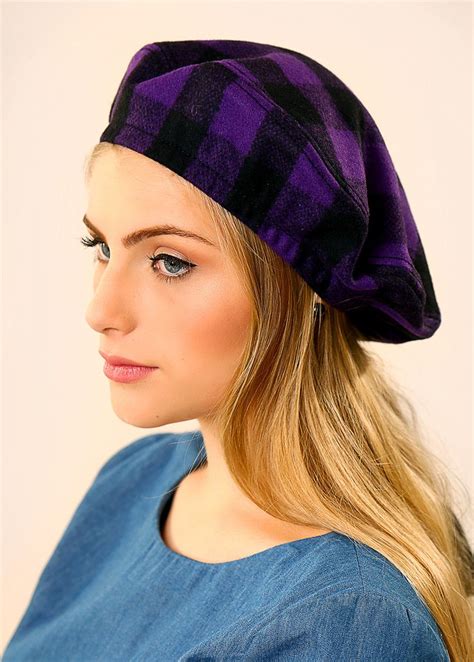 wool plaids beretsoft beretfrench beretsoft headwearheadcovering