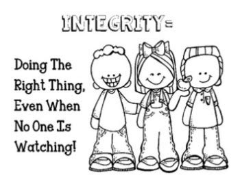 FREEBIE on Integrity - Short Lesson and Coloring Sheet (1st - 4th)