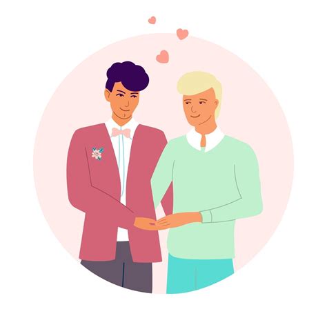 recém-casados gays de mãos dadas. casal gay feliz. o conceito de lgbt