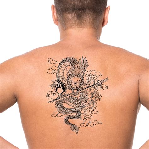 Dragon Tattoo Lower Back