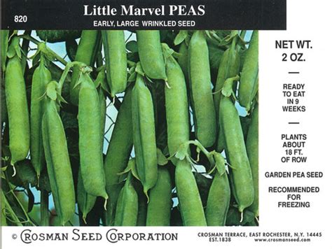 820 Peas Little Marvel | Crosman Seed Corp