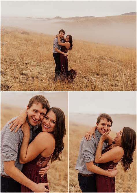 LAUREN + RILEY // FOGGY, WINTER BOISE IDAHO ENGAGEMENT SESSION — rosie nary