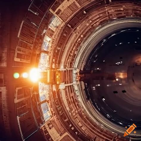 massive industrial spaceship docking port  space  craiyon