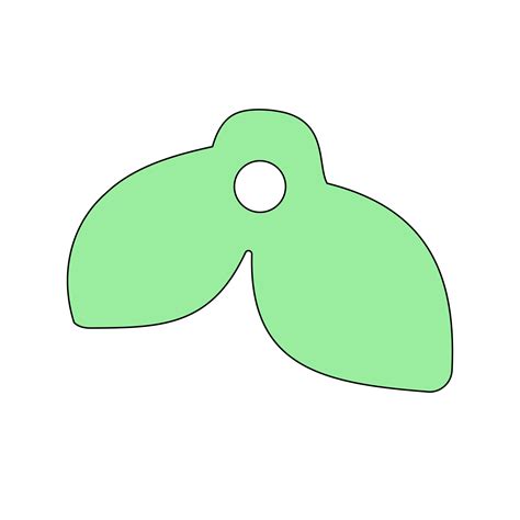 Twin Leaf Topper (Flipped) – Lazer Universe Laser Cutting