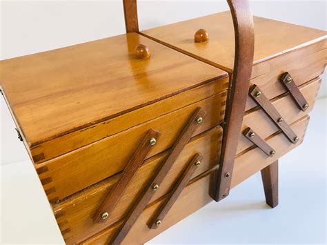 Vintage Sewing Box Wooden - How To Blog