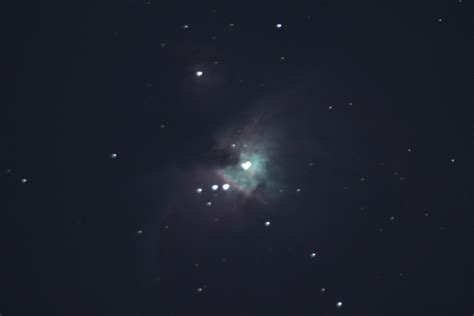 My first photo of the Orion Nebula. It’s not amazing but I’m proud of