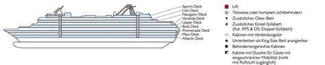 Vasco da Gama Deck plan & cabin plan