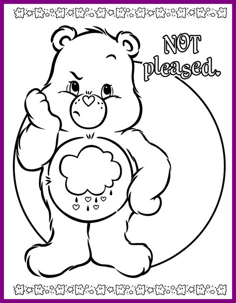 Grumpy Care Bear Coloring Pages at GetDrawings | Free download