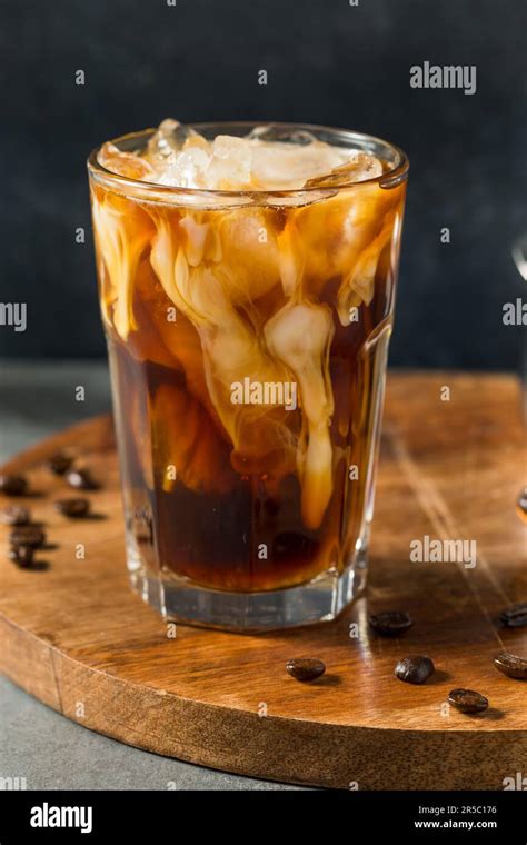 Homemade Healthy Iced Coffee with Oat Milk Stock Photo - Alamy