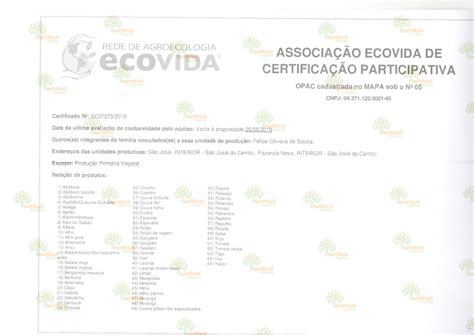 Certificados dos nossos fornecedores