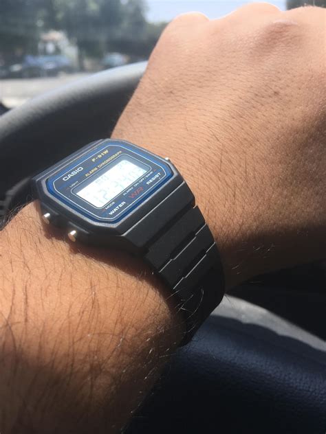 Loving my first Casio as an adult; how nice does the F91 look? : r/casio