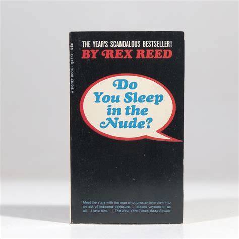 Do You Sleep in the Nude by Reed, Rex: Fine (1969) 1st Thus. | Vintage