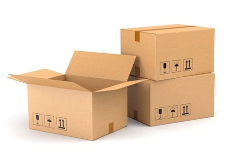 Три картонные коробки | Премиум Фото | Cardboard box, Cardboard ...