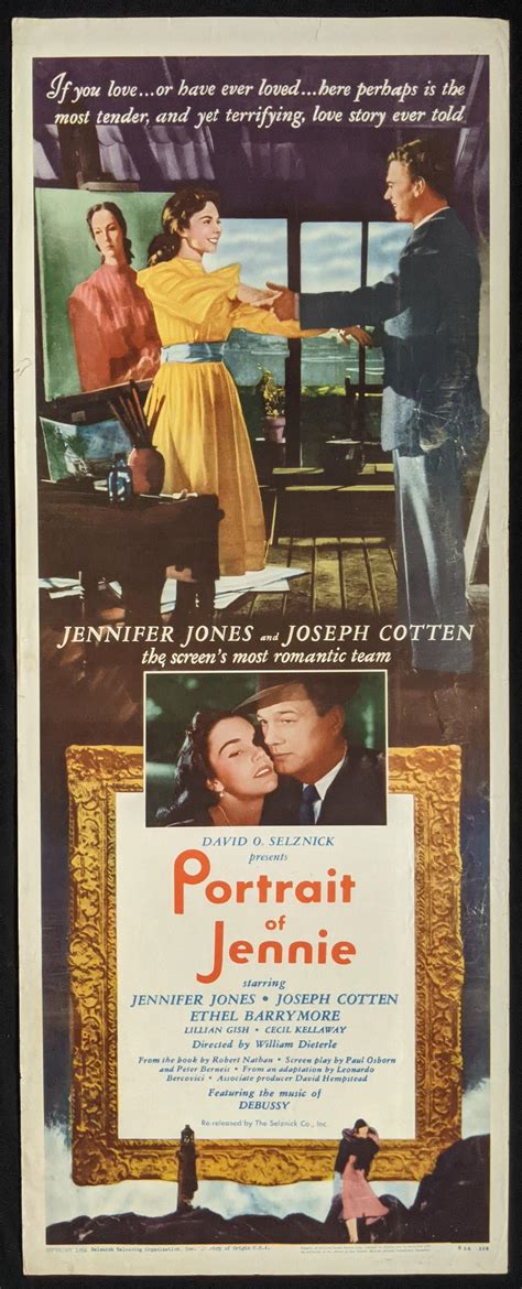 Lot - Portrait of Jenny 1948, Starring Jennifer Jones & Joseph Cotten