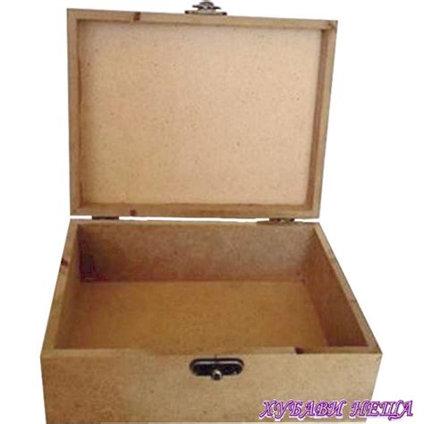 Кутия от MDF 6мм- 18x14x7см