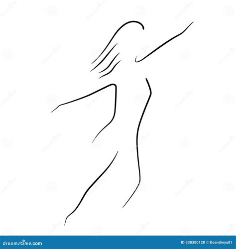 Woman Body. Naked Body Art. Trendy Art Line. Modern Scandinavian Design
