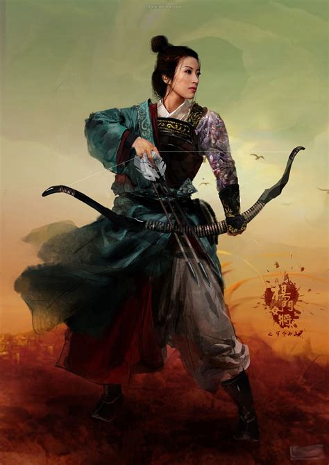 Chinese archer | (unknown artist) | Warrior woman, Legendary amazons