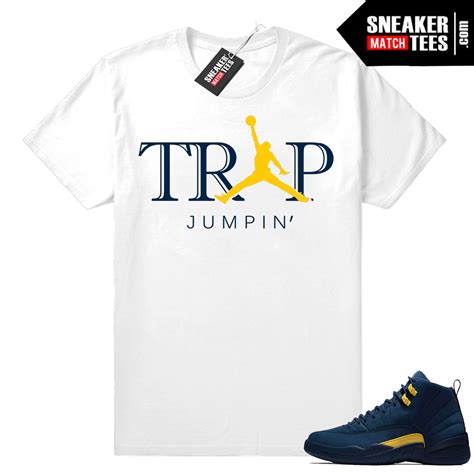 Jordan 12 shirt Michigan 12s - Sneaker Match Tees