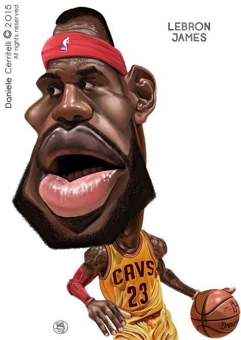 Lebron James caricature, Daniele Cerritelli | Caricature, Lebron james, Funny caricatures