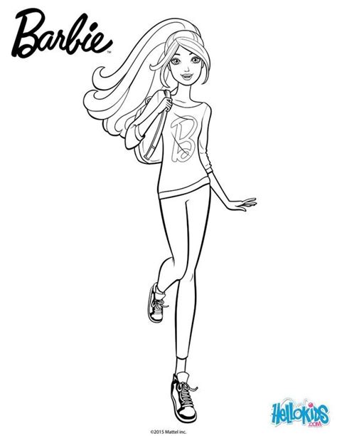 Tranh tô màu búp bê Barbie 40 « in hình này
