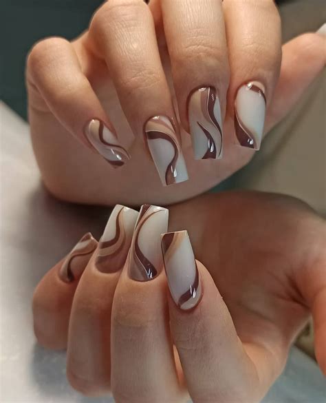 Pin by Аnna on Маник | Simple fall nails, Girly acrylic nails, Acrylic ...