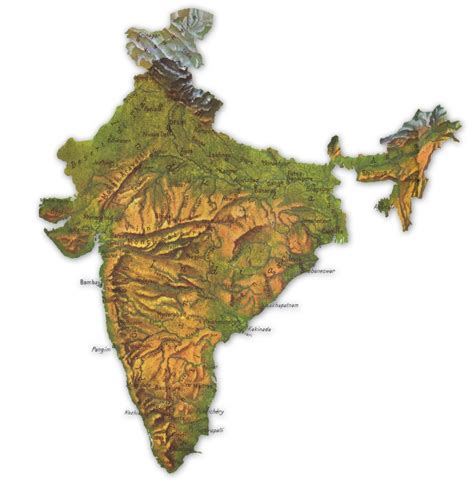 L India Cartina Fisica | Tomveelers