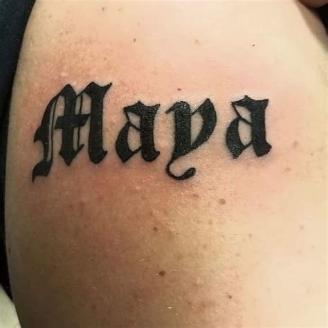 Tip 84+ about maya name tattoo super hot - Billwildforcongress