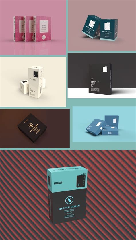 packaging box mockup   md saddam hossain  dribbble