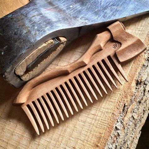 Wooden Comb and Knife Woodcarving