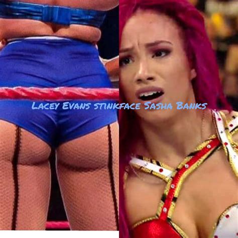 Lacey Evans stinkface Sasha Banks by StinkfaceWrestling on DeviantArt