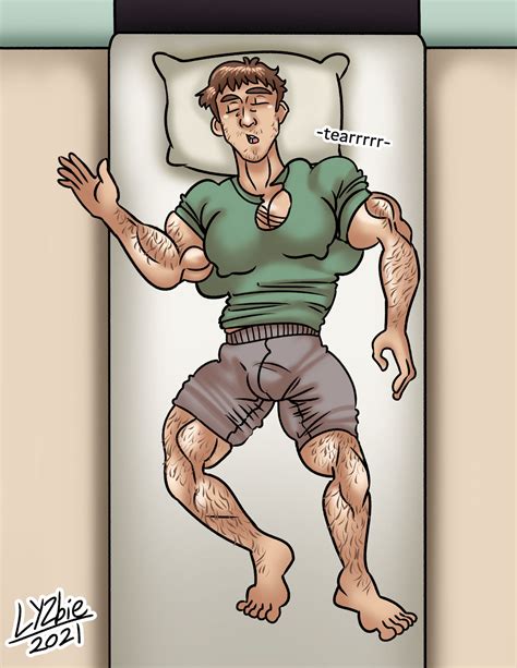 Sleeping Muscle Growth Remake 3/14 by LYZbie on DeviantArt