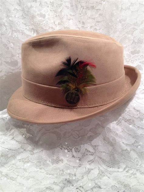 Vintage 1970's Fedora Style Hat United Hatters Caps & | Etsy | Hat ...